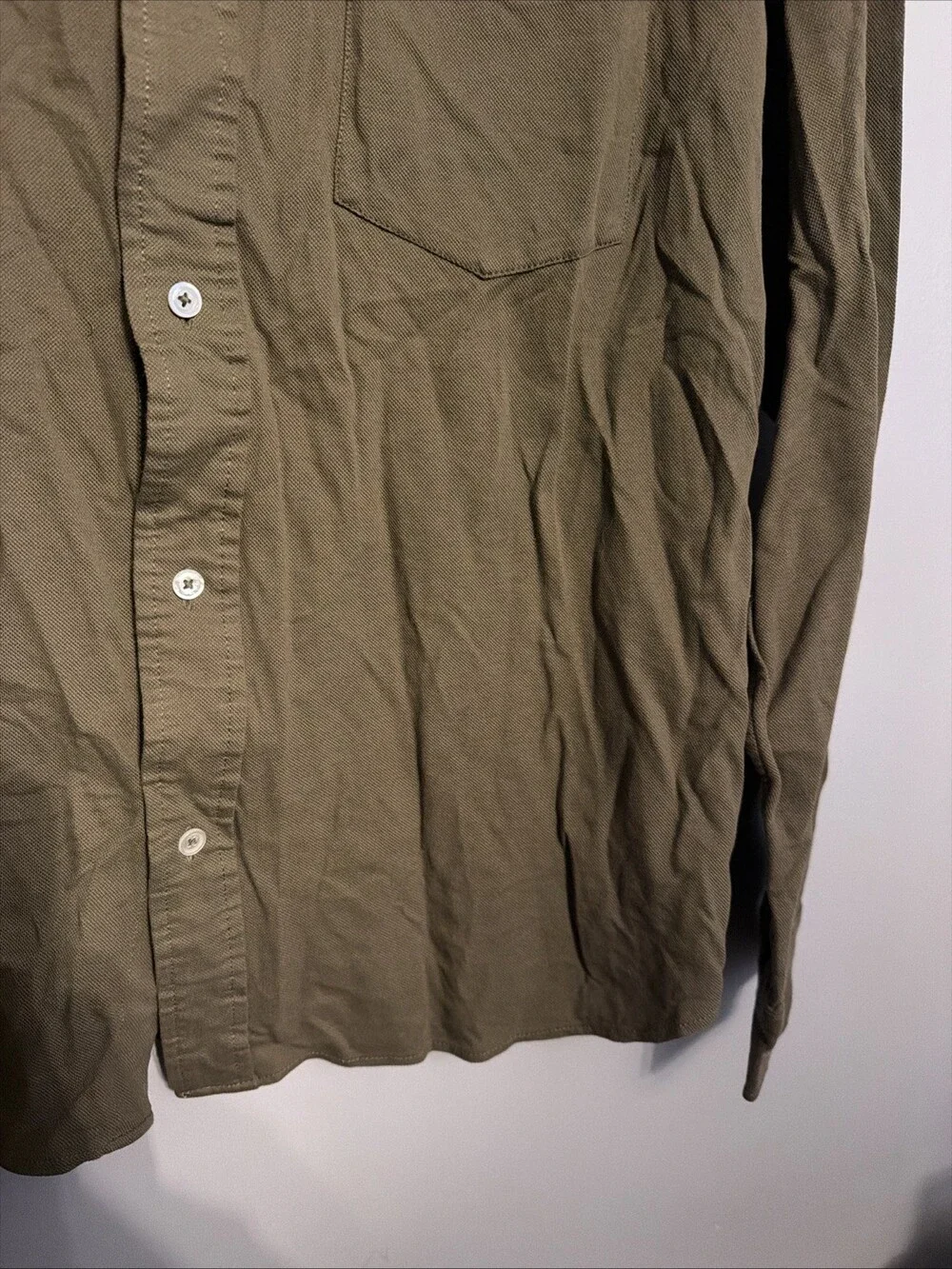 Buck Mason Men’s Large Ranger Campus Knit Oxford Button Down Shirt
